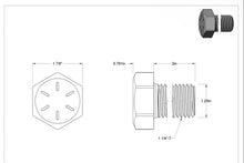 Load image into Gallery viewer, Hex Head Bolt Coarse Thread 1 1/4 x 2
