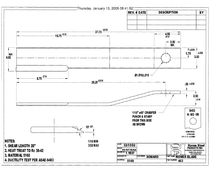 Load image into Gallery viewer, BUSH HOG 463BH 27-3/4 CCW (LEFT HAND) ROTARY CUTTER BLADE