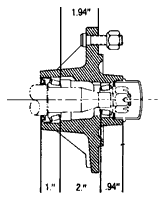 Load image into Gallery viewer, W20-6 Kory Wagon 6 Ton Hub 105480 w/cups only