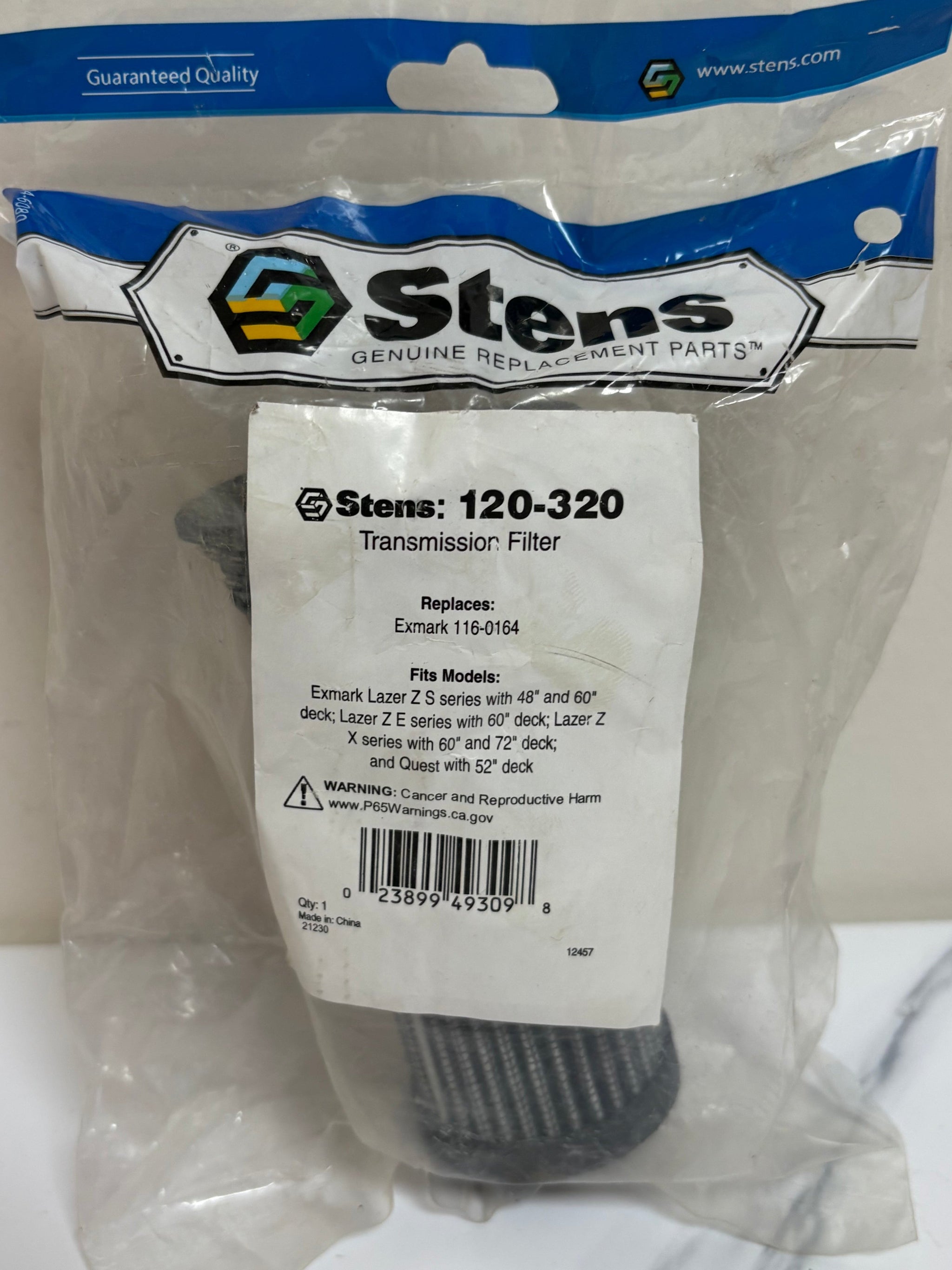 Stens 120 320 Transmission Filter – County Equipment Online